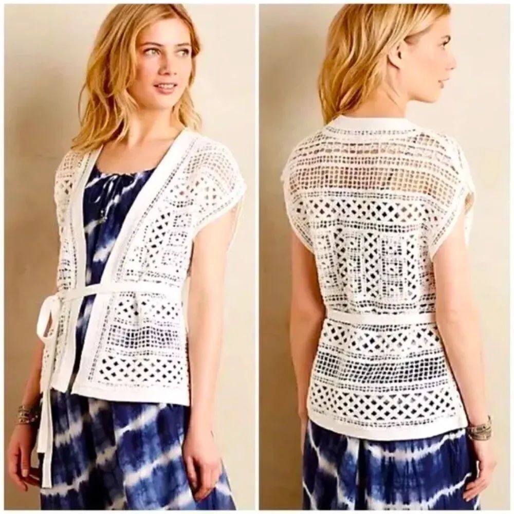 Knitted & Knotted crocheted cardigan